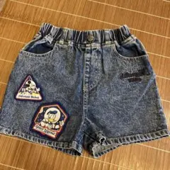 ミッキーデニムハーフパンツ