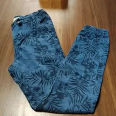 ZARA BOYS 青い葉柄パンツ　140