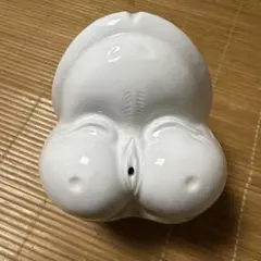 陶器製 オブジェ ホワイト 抽象的デザイン