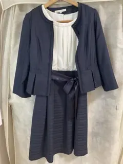 ネイビー ワンピーススーツ セット