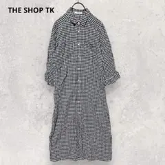 ザショップティーケー シャツワンピース F ロング ギンガムチェック カジュアル