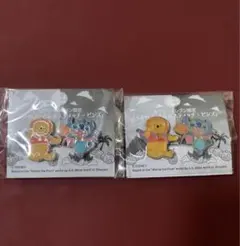 セブンイレブン限定ハロウィン くまのプーさんとスティッチのピンズ