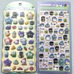 【正規品】はぴだんぶい ボンボンドロップシールミニ コットンパフィー セット