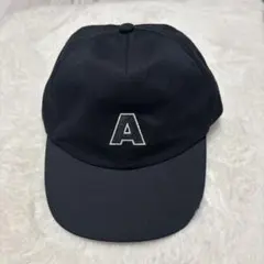 キッズキャップ 黒 ブラック A 刺繍 52cm