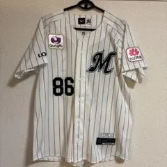 千葉ロッテマリーンズ 内達也投手 ホームユニフォーム タグ付き未使用 