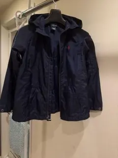 PORO Ralph Lauren ナイロンフードパーカー 紺 サイズ 7