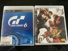 PS3 ソフト 2本セット グランツーリスモ6＆ストリートファイターIV