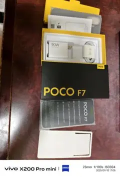 POCO F7 本体 90W充電器付き
