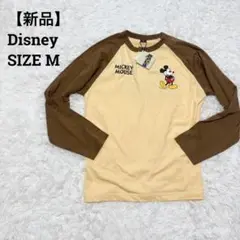 新品タグ付　ディズニー　Disney ミッキーマウス　長袖カットソー　M