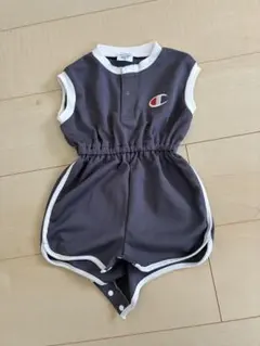 Champion 半袖ロンパース ダークグレー