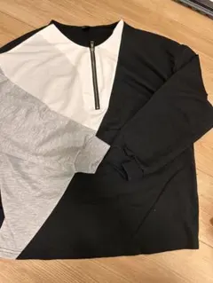 SHEIN カジュアル長袖トップス M 黒/白/灰