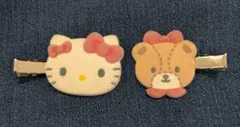 サンリオ ハローキティ タイニーチャム　ヘアクリップ 2個セット