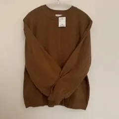 茶色　ニット　未使用　タグ付き　レディース