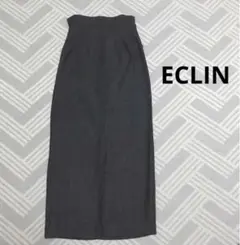 ECLIN バックリボンセンタースリットタイトスカート