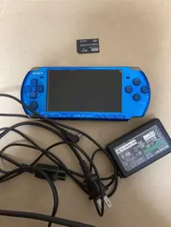 PSP 本体 メモリースティック2GB付き　ブルー　3000 ジャンク品