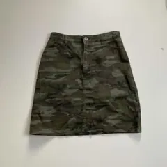 Y2K ミニスカート 迷彩 カモフラージュ タイト M相当 フェアリーグランジ