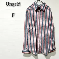 アングリッド 【F】 トップス シャツ ストライプ 総柄 キレイめ エレガント