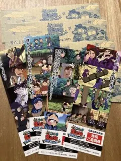 124 忍たま乱太郎 映画チケット風　ステッカー