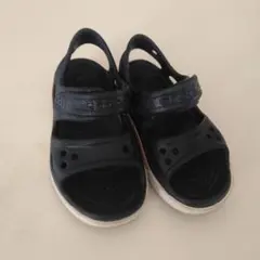 Crocs キッズ サンダル ネイビー ベルクロ
