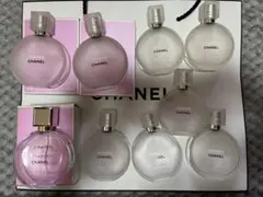 シャネルチャンス　ヘアミスト空き瓶 8本セット2本のみ箱付き　香水空瓶1本箱付き