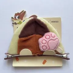 MINISO ズートピア　耳付きヘアピン　ヘアクリップ　ニック