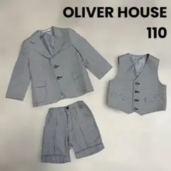 oliver house 110 フォーマルスーツ3点 千鳥 男の子 入学式