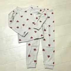 新品未使用　パジャマ　110キッズ　ハート　セットアップ　長袖　長ズボン　子供
