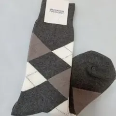 新品タグ付き/MACKINTOSH PHILOSOPHY アーガイル柄 ソックスのサムネイル