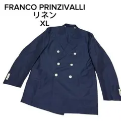 FRANCO PRINZIVALLI 紺ブレダブルリネン　テーラードジャケットのサムネイル