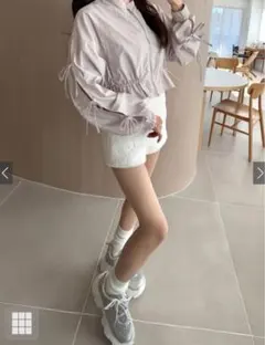 GRL 厚底ダッドスニーカー〔zr1183〕シルバー 24cm