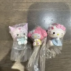 GRWMサンリオマスコットチャーム ハローキティ・マイメロディ・クロミ