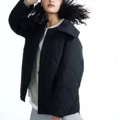 【UNFILO】新品 HOTOPIA キルティング ジャケット 中綿 ブラック