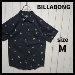 【BILLABONG】 総柄アロハシャツ　半袖　レギュラーカラー　F1035のサムネイル