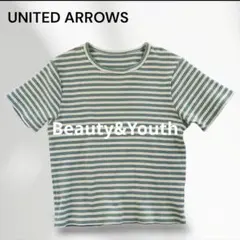 ビューティー＆ユースUNITED ARROWS マルチボーダー 半袖リブTシャツ