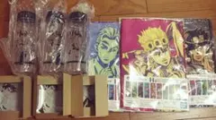 一番くじ ジョジョの奇妙な冒険 JOJO'S ASEMBLE  タオル　ガラス皿
