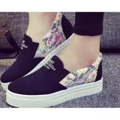 レディース 花柄 刺繍 スニーカー シューズ 靴 サンダル