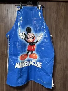 Disney Mickey Mouse エプロン ブルー（ナイロン）