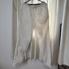 Nike ホワイト ナイロンズボン M