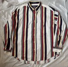 CHAPS Ralph Lauren ストライプ 長袖シャツ　肉厚コットンのサムネイル