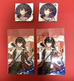 AMPTAK×COLORS あっとくん 缶バッジ2つ＋ブロマイド2枚 セット