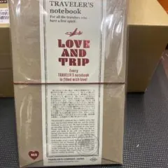 トラベラーズノート レギュラーサイズ Love and Trip レッド 赤