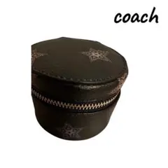 『新品』coach 星柄 レザー コインケース，アクセサリー小物ケース