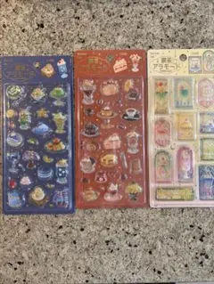 喫茶アラモード　シール　3種類セット　きゅるるんシール