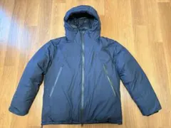 無印良品 水を弾く フードダウンジャケット ネイビー Lサイズ