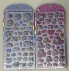 サンリオ コットンパフィーシール ハローキティ シナモロール 2種セット