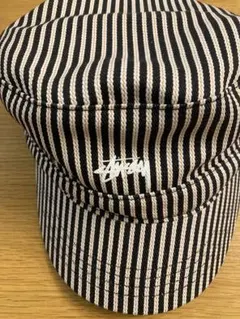 STUSSY ストライプ ワークキャッ