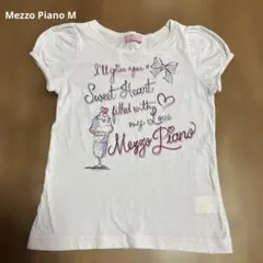 Mezzo Piano M（150） ピンクパフスリーブ半袖Tシャツ