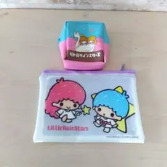 リトルツインスターズ キラキラ＊ポーチ2点セット