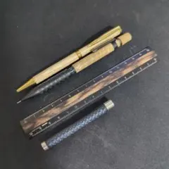 木軸ペン セット販売 杉油杢 屋久杉 黒柿 handwood steef&co - メルカリ