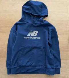 New Balance キッズ パーカー ネイビー